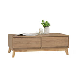 Hirado Coffee Table - Natural - 45-Degree Angle