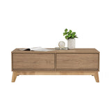 Hirado Coffee Table - Natural - Close-Up Angle