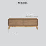 Hirado Coffee Table - Cocoa - Rear View