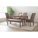 Allergo Dining Table 150cm Timber Dining Table - Cocoa - 45-Degree Angle