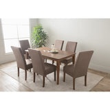 Allergo Dining Table 150cm Timber Dining Table - Cocoa - Rear View