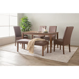 Allergo Dining Table 150cm Timber Dining Table - Cocoa - Close-Up Angle