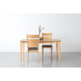 Allergo Dining Table 150cm Timber Dining Table - Natural - Side View