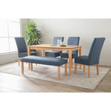Allergo Dining Table 150cm Timber Dining Table - Natural - Rear View