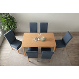 Allergo Dining Table 150cm Timber Dining Table - Natural - Close-Up Angle