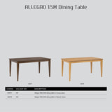 Allergo Dining Table 150cm Timber Dining Table - Natural - Extra Image