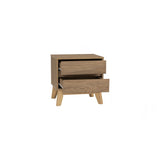Hirado Bedside Table - Natural - Front View