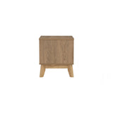 Hirado Bedside Table - Natural - Top-Down View