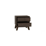 Hirado Bedside Table - Cocoa - Front View
