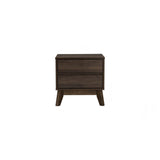 Hirado Bedside Table - Cocoa - Top-Down View