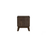 Hirado Bedside Table - Cocoa - Rear View