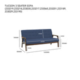 Tucson 3 Seater Sofa - Rear View