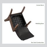 Mesi Dining Chair x2 - Cocoa Legs Mocha Colour Vinyl Upholstery - Extra Image
