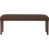 Mesi bench Ottoman - Cocoa - Front View