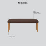 Mesi bench Ottoman - Natural - Top-Down View