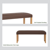 Mesi bench Ottoman - Natural - 45-Degree Angle