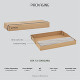 Mesi bench Ottoman - Natural - Rear View
