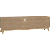 Hirado Entertainment TV Unit - Natural - Close-Up Angle