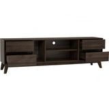 Hirado Entertainment TV Unit - Cocoa - Top-Down View