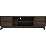 Hirado Entertainment TV Unit - Cocoa - 45-Degree Angle