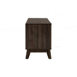 Hirado Entertainment TV Unit - Cocoa - Rear View