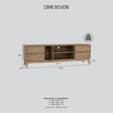 Hirado Entertainment TV Unit - Cocoa - Extra Image