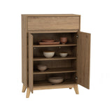 Hirado Sideboard Hallway Table Shoe Cabinet - Natural - Top-Down View