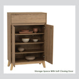Hirado Sideboard Hallway Table Shoe Cabinet - Natural - Extra Image