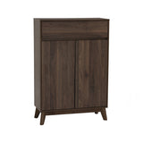 Hirado Sideboard Hallway Table Shoe Cabinet - Cocoa - Front View