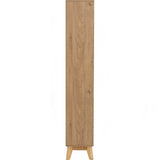 Hirado Tall Shoe Cabinet - Natural - Rear View