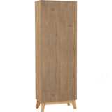 Hirado Tall Shoe Cabinet - Natural - Low Angle