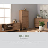 Hirado Tall Shoe Cabinet - Natural - Extra Image