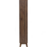 Hirado Tall Shoe Cabinet - Cocoa - 45-Degree Angle
