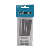 Swimerz Stainless Steel Fishing Line Springs, Size 1, 10cmL, 1.1mmID, 1.5mmOD - Front View