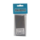 Swimerz Stainless Steel Fishing Line Springs, Size 3, 10cmL, 1.6mmID, 2.2mmOD - Front View