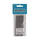 Swimerz Stainless Steel Fishing Line Springs, Size 4, 10cmL, 1.9mmID, 2.5mmOD - Front View