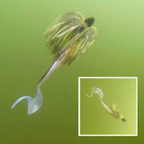 Vike 1/2 oz Skirted Microjig in Green Pumpkin - Side View