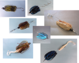 Vike 1/2 oz Skirted Microjig in Candy Craw - Top-Down View