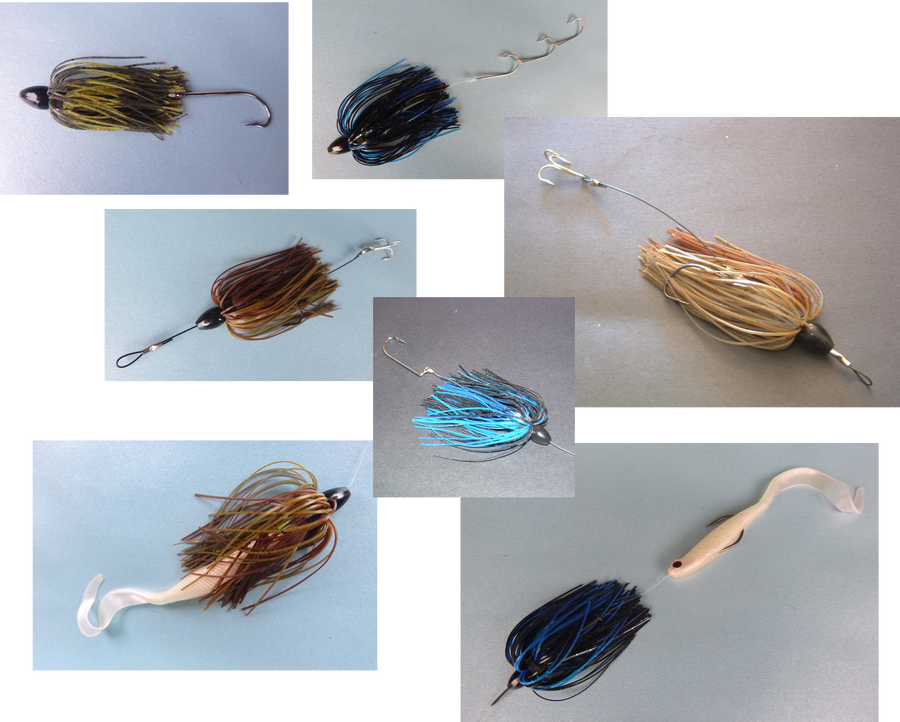Vike 1 oz Skirted Microjig in Green Pumpkin
