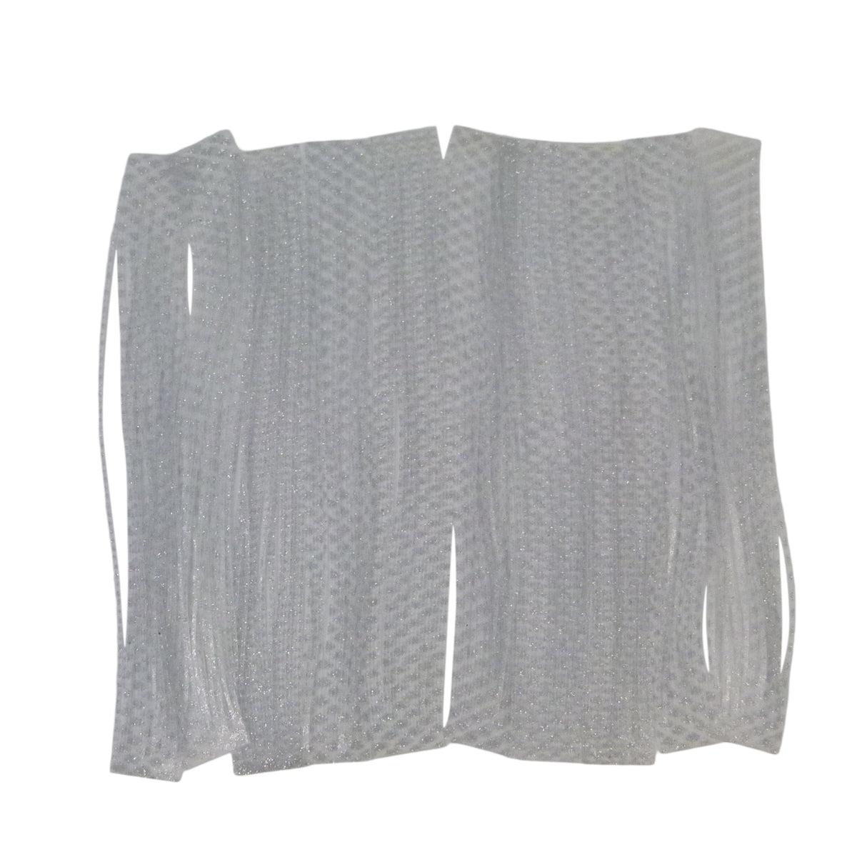 Artizan 22 strand silicon skirt, Natural Clear Silver, Pack of 20