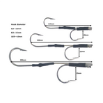 Swimerz Jigging & Trolling Hooks, 180 Double, 10/0, Qty 3