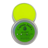 Captain Jack's Gel Scent - Fluoro Yellow, 15 gm Tin