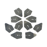 Artizan Shakee Blade, Small 28.5L x 21mmW, Base 16mm, 10 pack - Side View