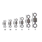 Swimerz Rolling Swivels, Size 12, 50 pack