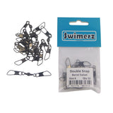 Swimerz Double Snap Barrel Swivels, Size 4, 12 pack - Top-Down View