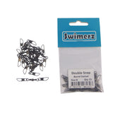 Swimerz Double Snap Barrel Swivels, Size 8, 15 pack - Top-Down View