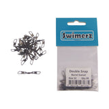 Swimerz Double Snap Barrel Swivels, Size 12, 20 pack - Top-Down View