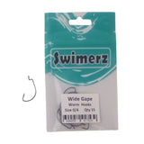 Swimerz 0/4 Wide Gape Worm Hook 15 Pack - Front View