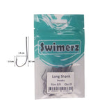 Swimerz 3/0 Long Shank Worm Hook 25 Pack - Side View