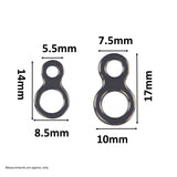 Swimerz 180kg Solid Double Rings, 14mm, 20 pack - Front View